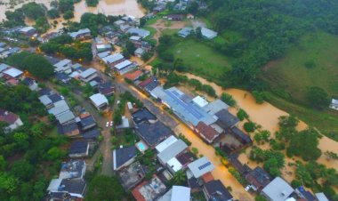 Distrito Sereno em Cataguases sofre com transbordamento do rio Meia Pataca