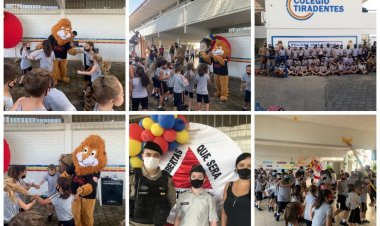 21ºBPM de Ubá comemora aniversário no Colégio Tiradentes da Polícia Militar