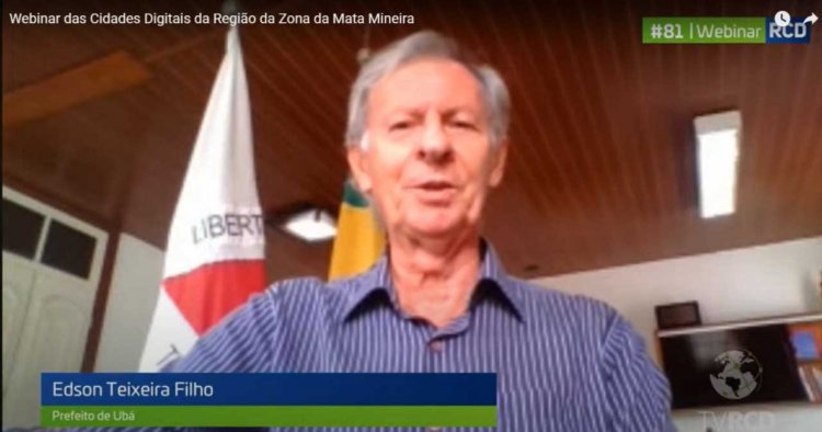 Prefeito de Ubá participa de Webinar das Cidades Digitais da Zona da Mata