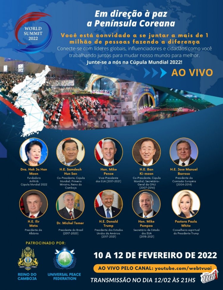 Donald J. Trump fará palestra na Cúpula Mundial 2022