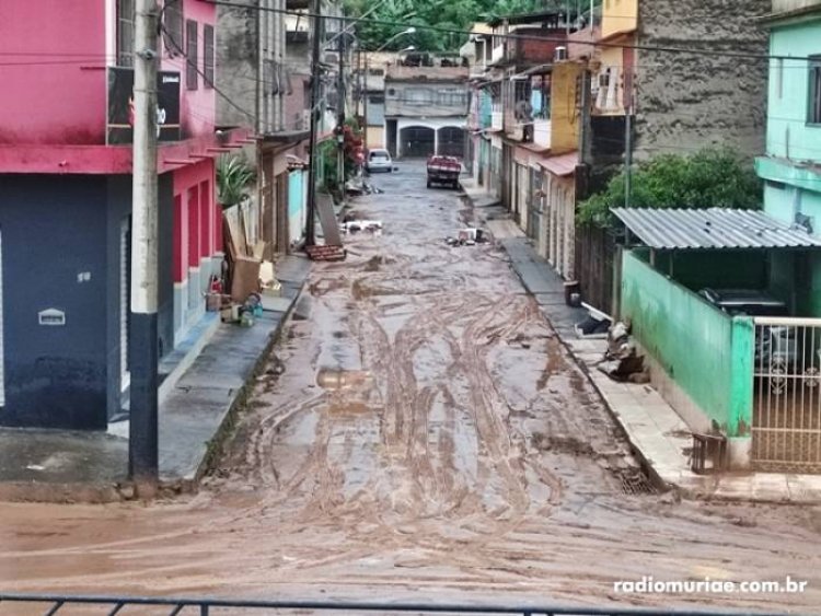 Moradores de Muriaé contabilizam prejuízos causados pela chuva