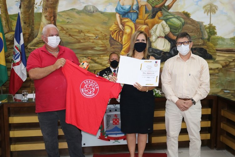 Cerimônia de entrega do título de Mérito Mulher Cidadã Irmã Marisa Costa