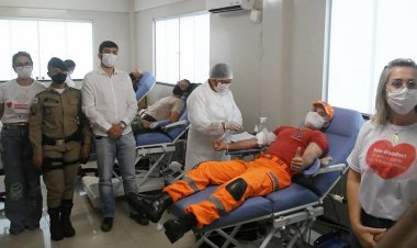 Forças de Segurança se unem para incentivar doação de sangue em Leopoldina