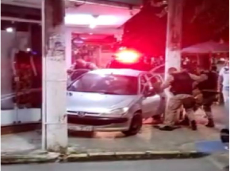 Visconde do Rio Branco: homem tenta fugir da polícia e quase atropela pessoas em calçada