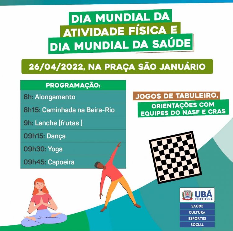 Evento em comemoração ao Dia Mundial da Saúde e da Atividade Física