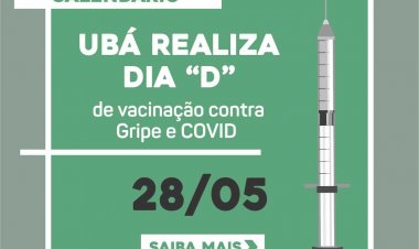Ubá realiza Dia D de vacinação contra Gripe e COVID
