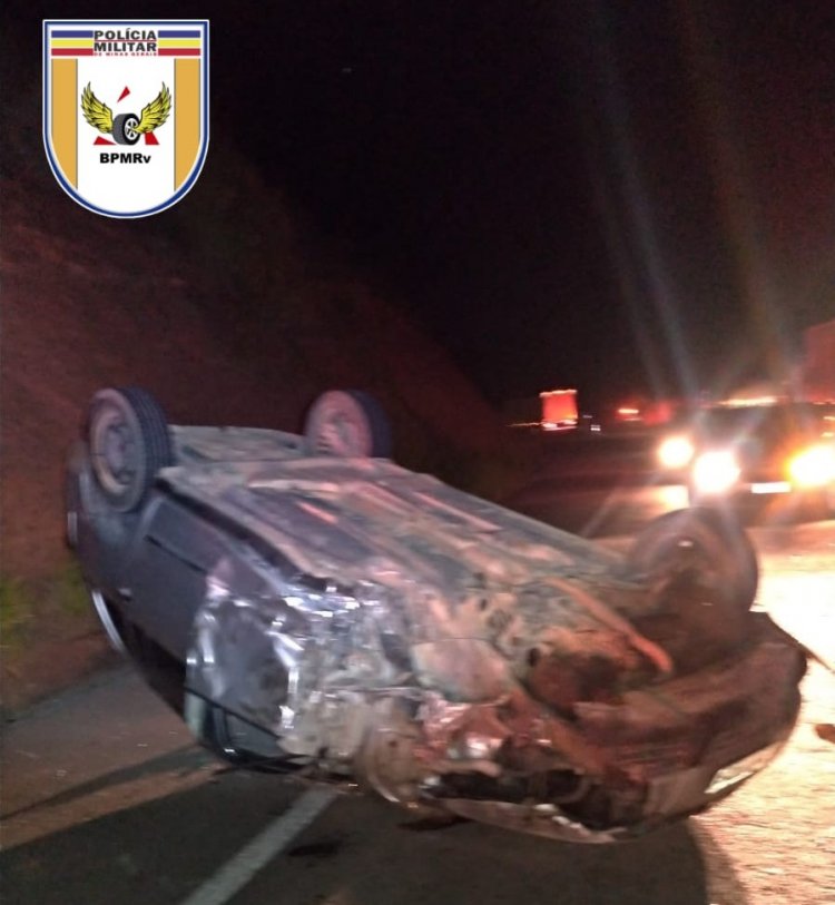 Motorista embriagado causa acidente com colisão lateral