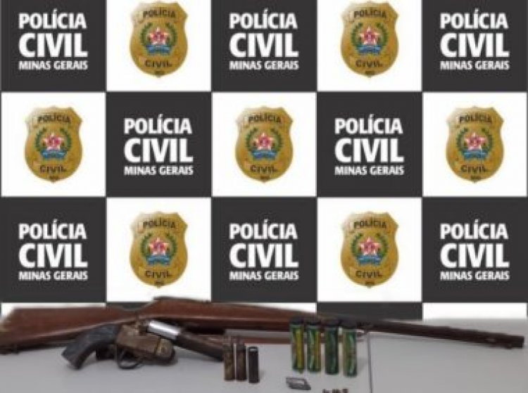 Suspeito de stalking é preso pela PCMG com armas de fogo em Ervália