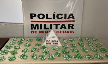PM apreende quase 600 papelotes de cocaína enterrados em São João Nepomuceno
