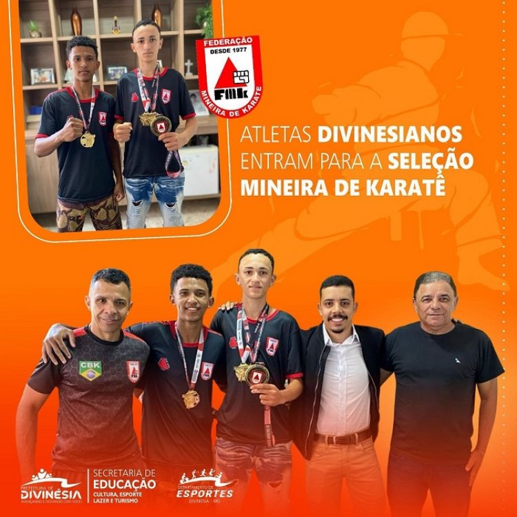 Atletas Divinesianos entram para a Seleção Mineira de Karatê