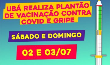 Ubá realiza plantão de vacinação aos sábados e domingos