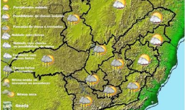 Previsão do tempo para Minas Gerais nesta quinta-feira, 16 de fevereiro