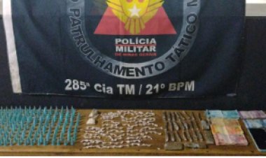 Polícia Militar efetua prisão por tráfico de drogas no bairro Talma