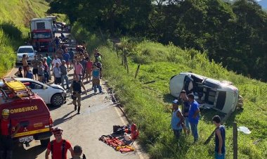 Acidente entre dois veículos mata uma pessoa na estrada Miraí-Muriaé