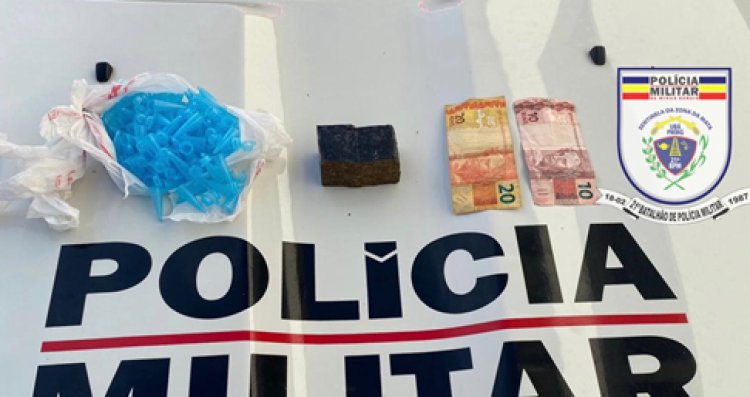 Polícia Militar apreende drogas no Pires da Luz em Ubá