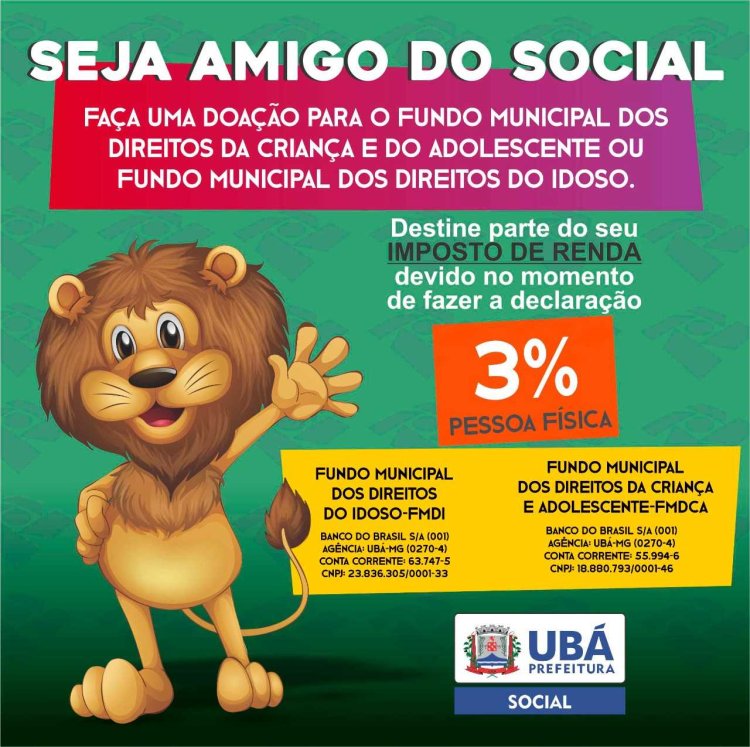 Doe parte do seu imposto de renda para ações por crianças, jovens e idosos