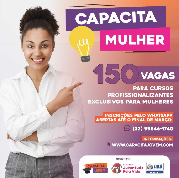 Empreendedorismo feminino: Prefeitura de Ubá lança programa Capacita Mulher