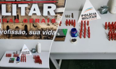 Polícia Militar apreende munições em Mercês