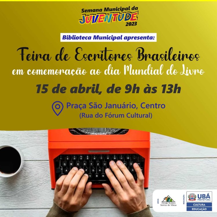 Semana da Juventude: Biblioteca Municipal de Ubá realiza Feira de Escritores