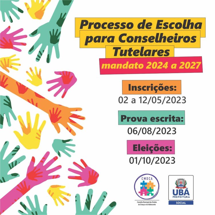 Divulgado edital para escolha de conselheiros tutelares mandato 2024/2027