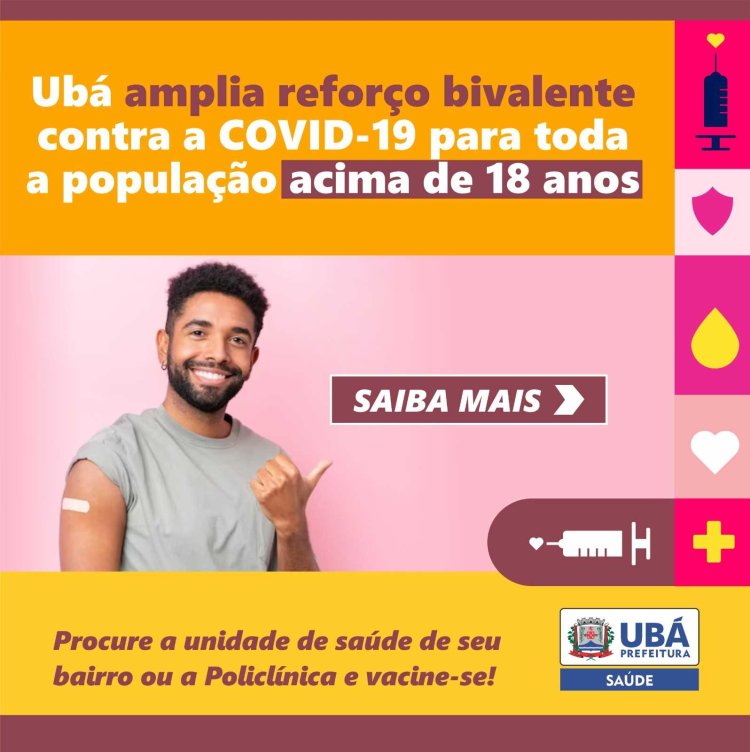 Vacina bivalente já está disponível para pessoas acima de 18 anos