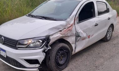 Dois acidentes na BR-285, em Piraúba, deixam uma pessoa ferida