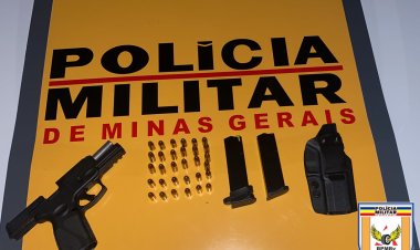 Polícia Rodoviária prende homem por porte ilegal de arma de fogo em Leopoldina