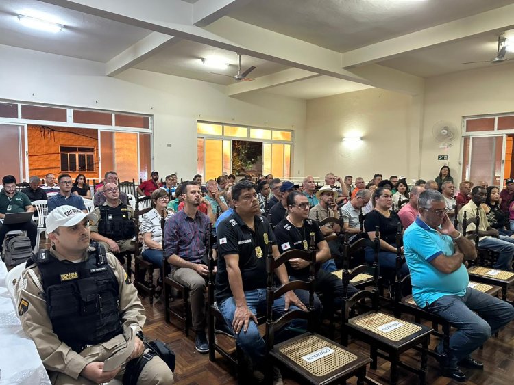 Reunião com produtores rurais e representantes das Polícias Civil e Militar, sobre segurança no campo na Zona da Mata