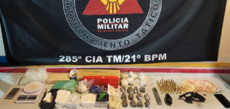 Polícia Militar prende autor de tráfico de drogas em Ubá