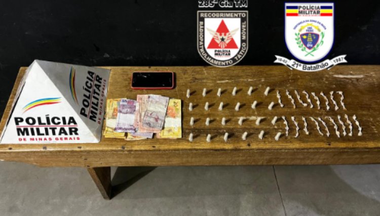 Polícia Militar prende autores de tráfico de drogas em Ubá