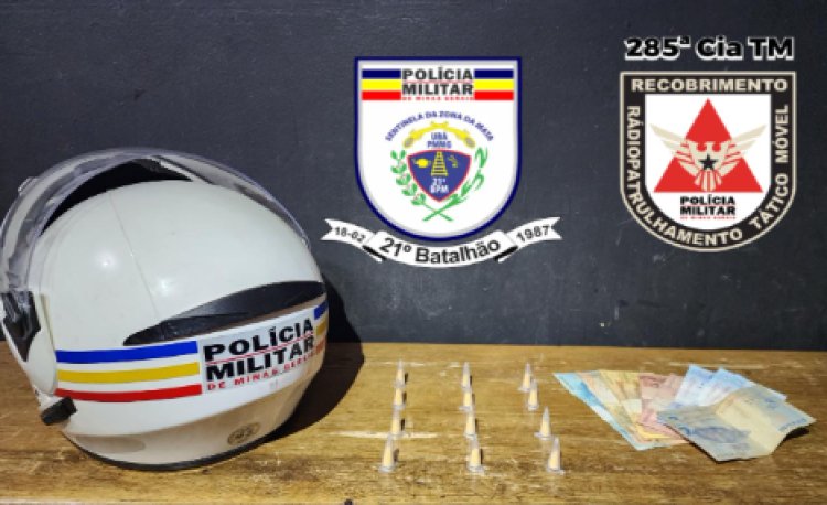 Polícia Militar prende autor de tráfico de drogas