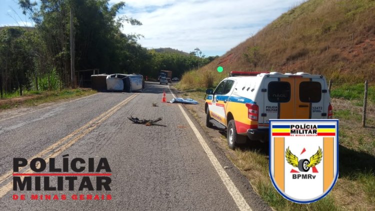 Homem morre em acidente de trânsito na MG-353, km 51, em Coronel Pacheco