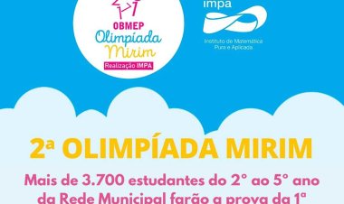 Ubá: Alunos da Rede participam da 2ª Olimpíada Mirim OBEMEP