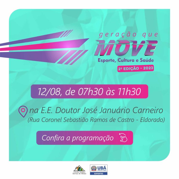 Ubá promove 2ª Edição do Projeto Geração que Move