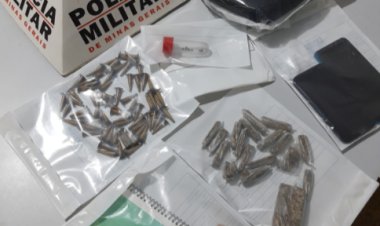 Polícia Militar prende autores de tráfico de drogas em Piraúba