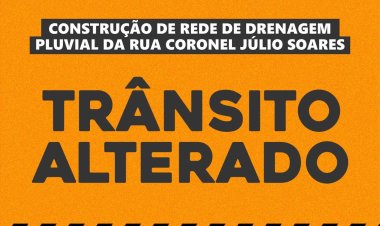 Ubá: Obras alteram trânsito na rua Cel. Júlio Soares e entorno a partir de 18/09