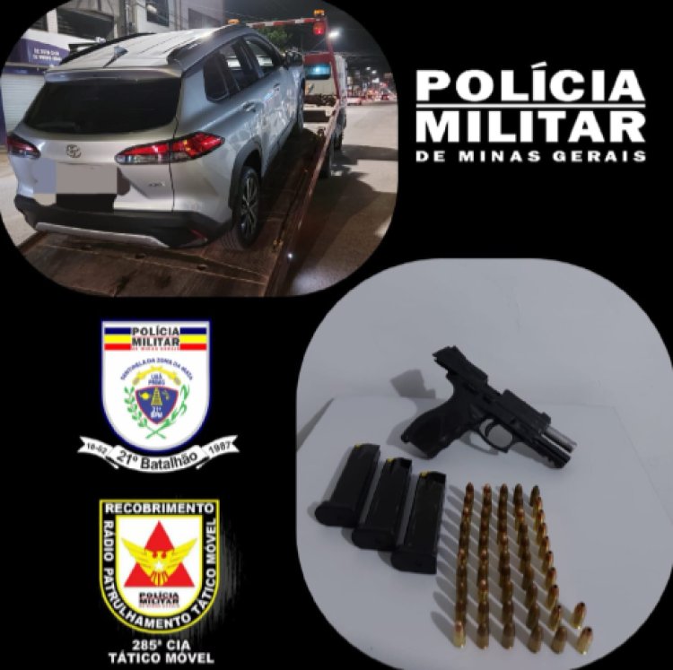 Polícia Militar prende autor por porte ilegal de arma de fogo em Ubá