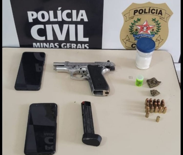 Homem é preso em Viçosa pela PCMG com arma, munições e drogas