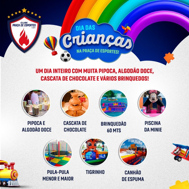 Clube Praça de Esportes prepara festa do Dia das Crianças em grande estilo