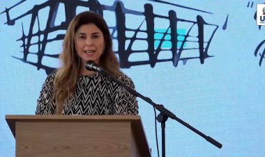 Mônica Vallone discursa na Inauguração do Centro Administrativo de Ubá