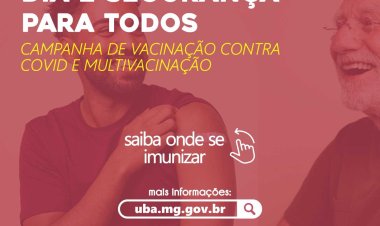Ubá lança campanha de incentivo à vacinação