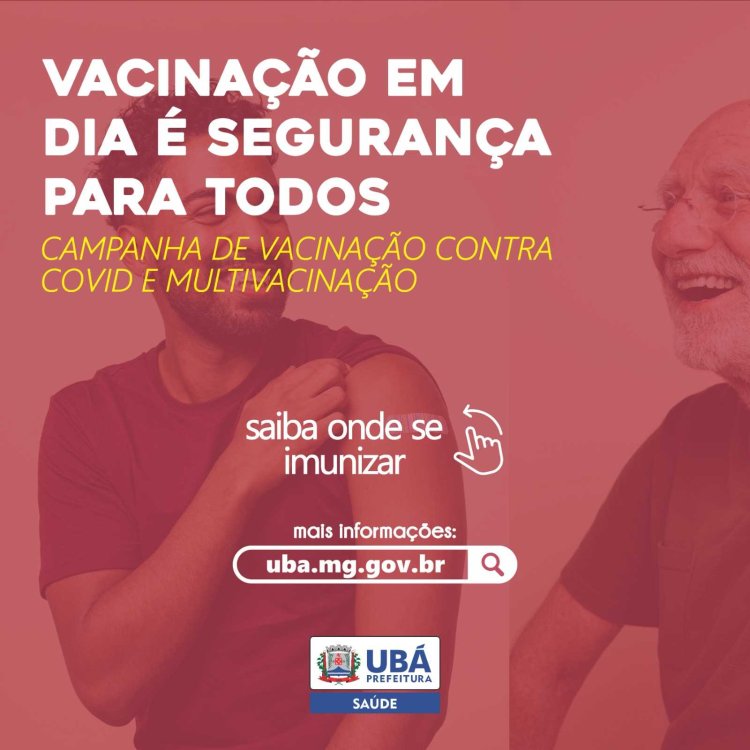 Ubá lança campanha de incentivo à vacinação