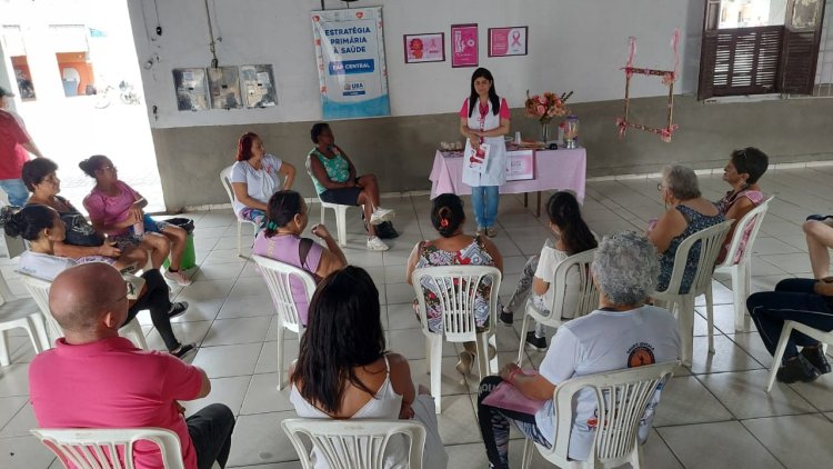 Ubá: Outubro Rosa foi tema de ação de promoção e prevenção em saúde na Estação da Praça Guido