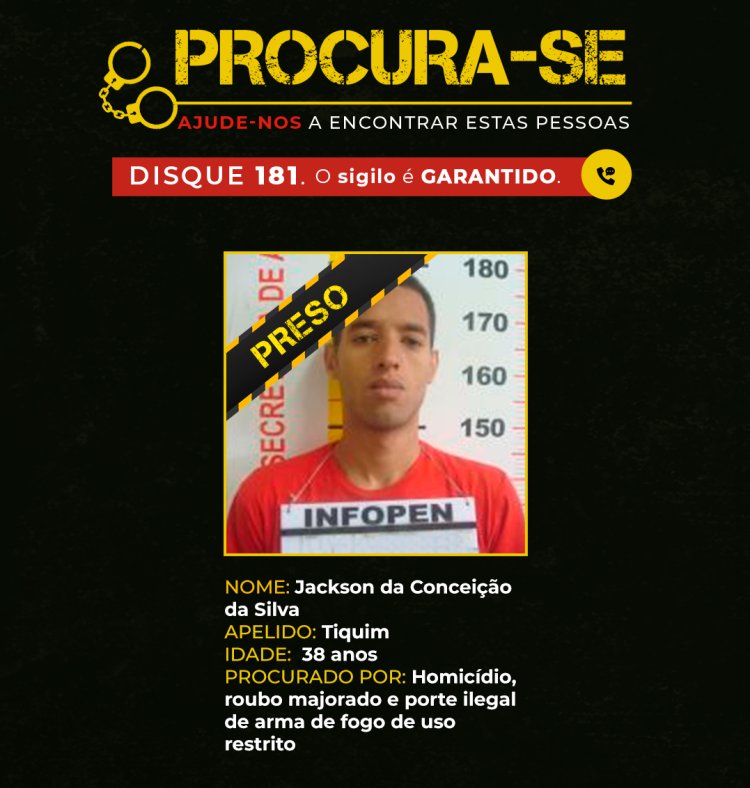 Polícia Militar prende novo alvo e lista do Procura-se tem metade dos criminosos localizados