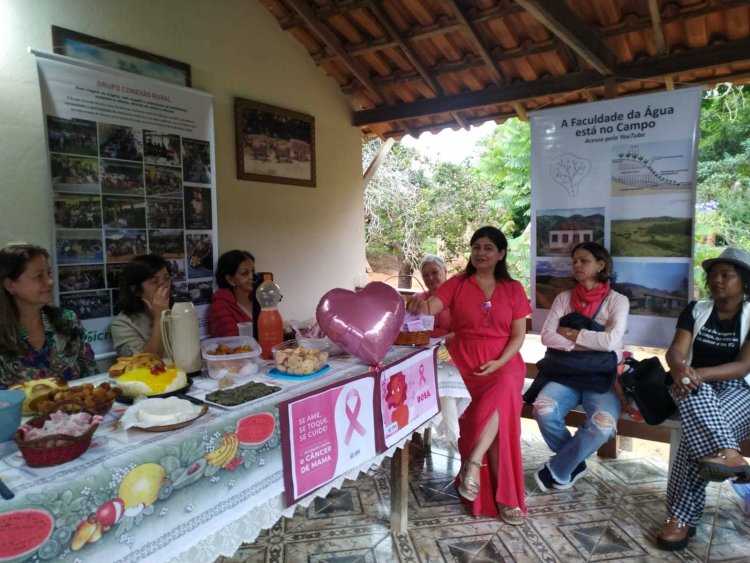 Ubá: Saúde apoia Encontro de Mulheres Rurais com tema Outubro Rosa