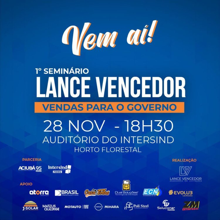 1º Seminário Lance Vencedor promete mudar o jogo para o seu negócio