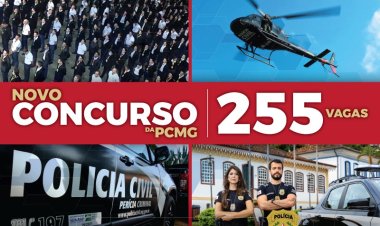 Governo autoriza novo concurso para a PCMG com 255 novas vagas