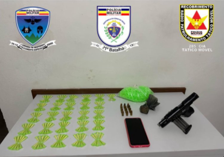 Ubá: Polícia Militar prende autor de tráfico de drogas e foragido da justiça