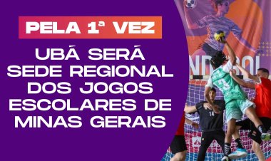 Ubá sediará etapa regional dos Jogos Escolares de Minas Gerais em 2024