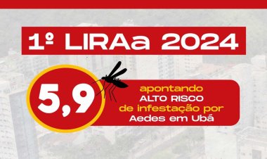Saúde de Ubá divulga resultado do 1° LIRAa de 2024
